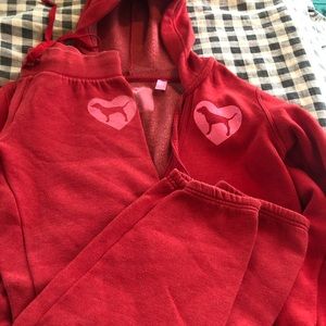 VS PINK sweatsuit.
